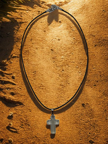 Handcrafted Resin Cross Necklace
