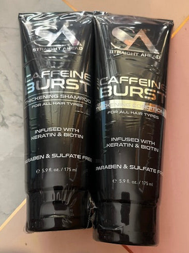 Straight Ahead Caffeine Burst Thickening Shampoo and Conditioner Set - Full Size